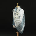 Kutch Handwoven Mirror Work Chomuk Buta Acrylic Wool Shawl 01