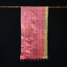Bengal Kantha Handwork Patchwork Reversible Silk Stole 225