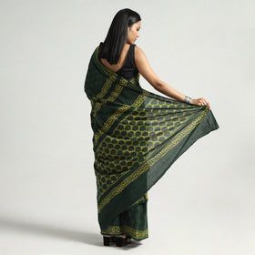block printed saree