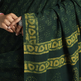 block printed saree