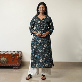 Buy Jahota Block Printed Cotton Straight Kurta 13 Online at iTokri.com