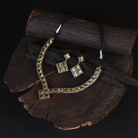 Saanjh Saaj Classic German Silver Necklace Set