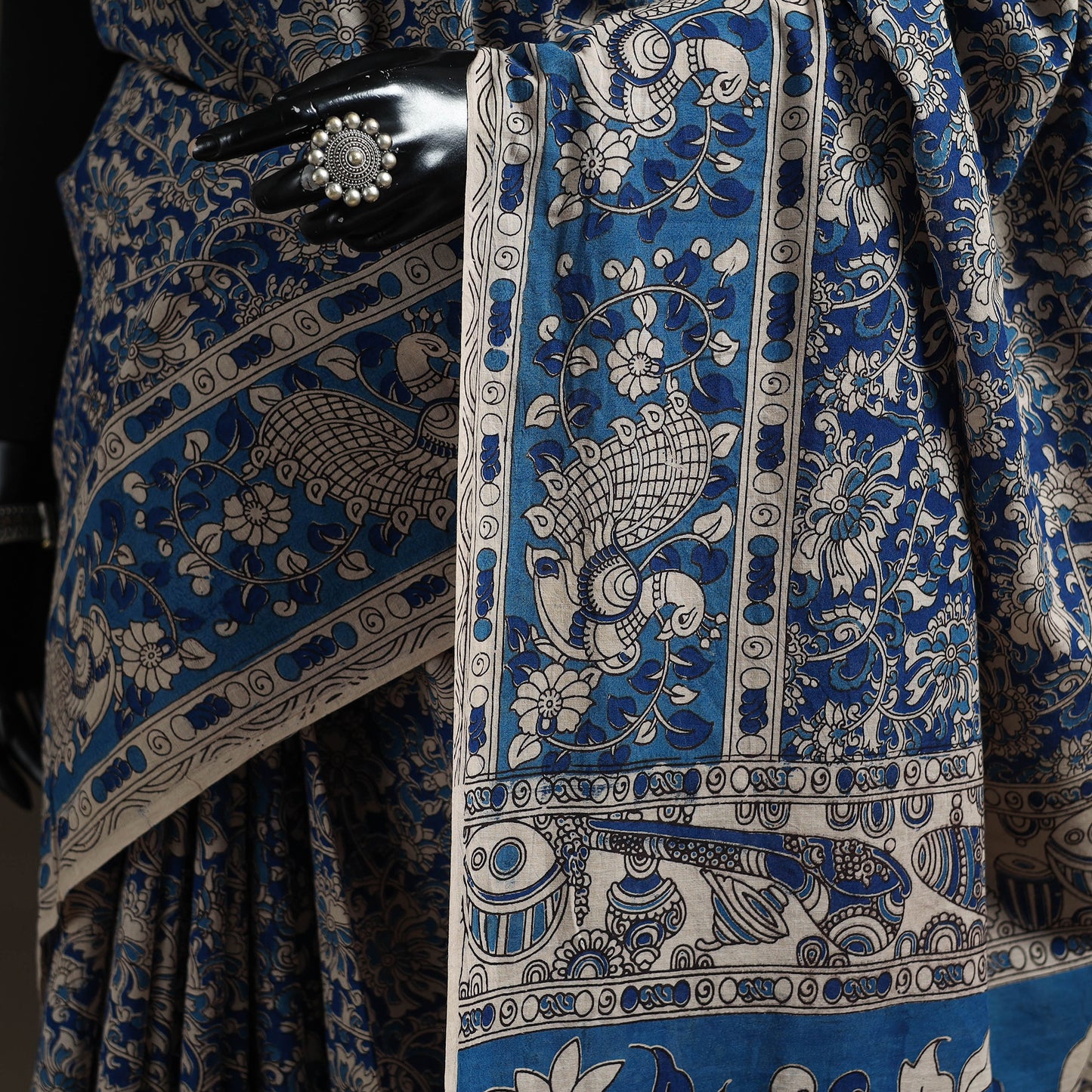 Printed Cotton Kalamkari Saree 41