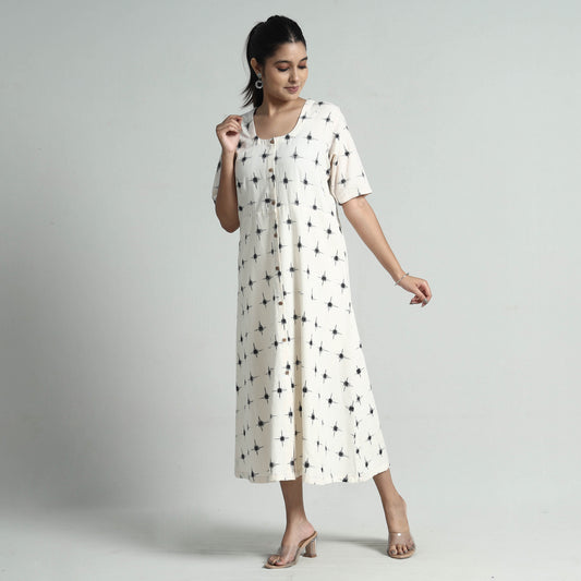 Pochampally Double Ikat Weave Cotton Dress
 
