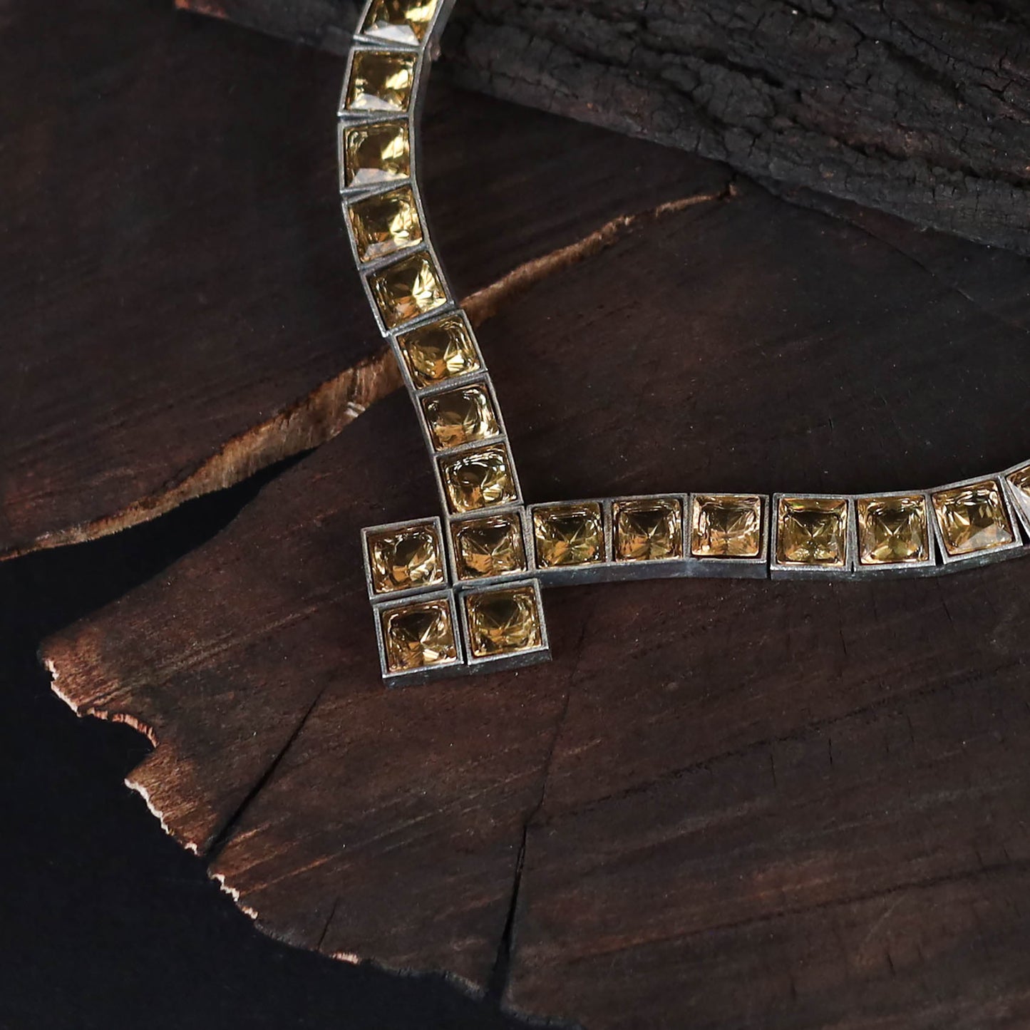 Saanjh Saaj Classic German Silver Necklace Set