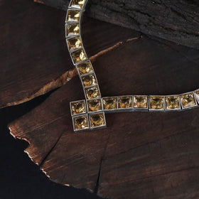 Saanjh Saaj Classic German Silver Necklace Set