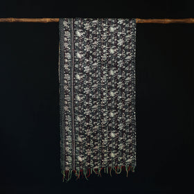Bengal Kantha Handwork Patchwork Reversible Silk Stole 213
