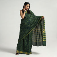 block printed saree