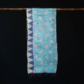 Bengal Kantha Handwork Patchwork Reversible Silk Stole 205