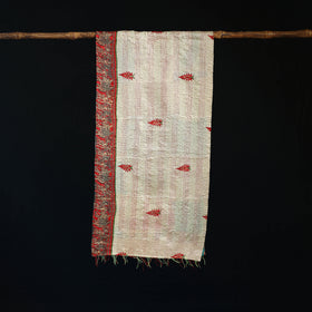 Bengal Kantha Handwork Patchwork Reversible Silk Stole 203