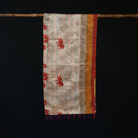 Bengal Kantha Handwork Patchwork Reversible Silk Stole 200