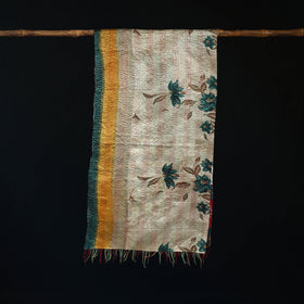 Bengal Kantha Handwork Patchwork Reversible Silk Stole 199
