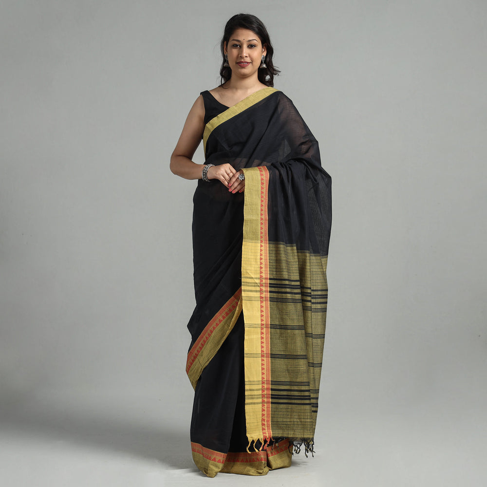 Black - Mangalagiri Godavari Handloom Tarangini Cotton Saree