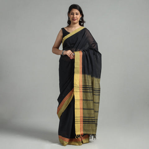 Black - Mangalagiri Godavari Handloom Tarangini Cotton Saree