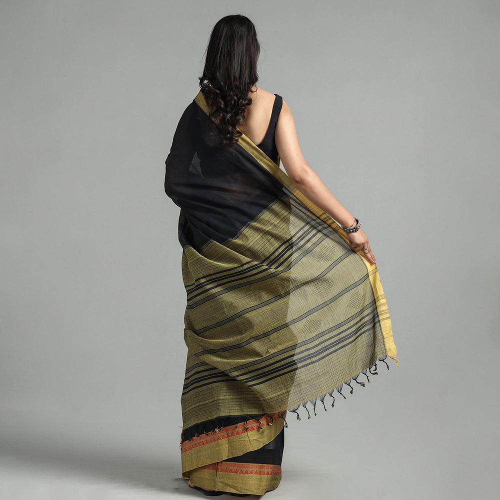 Black - Mangalagiri Godavari Handloom Tarangini Cotton Saree