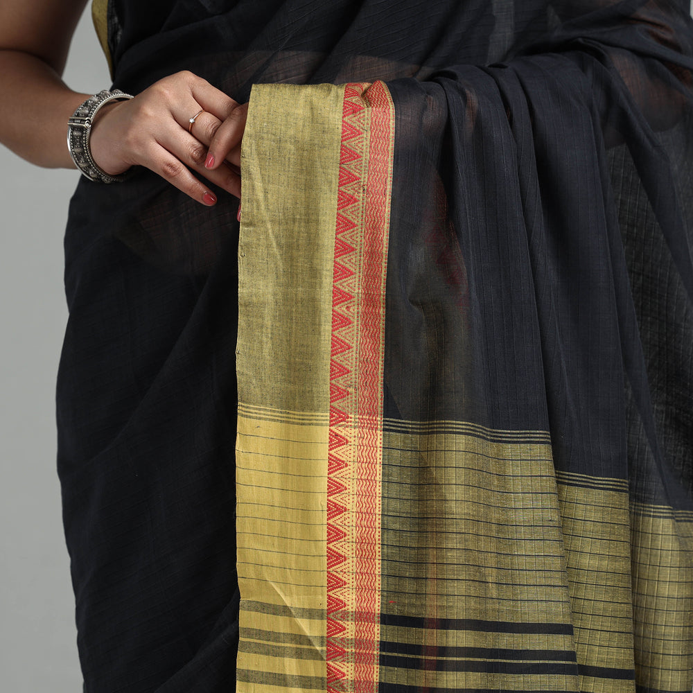 Black - Mangalagiri Godavari Handloom Tarangini Cotton Saree