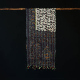 Bengal Kantha Handwork Patchwork Reversible Silk Stole 193