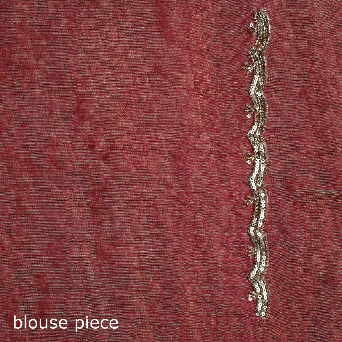 Pure Handloom Tissue Zari Buti Bead Work Katan Silk Chanderi Saree 02