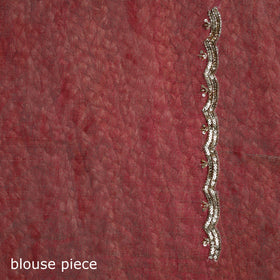 Pure Handloom Tissue Zari Buti Bead Work Katan Silk Chanderi Saree 02