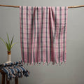 Handloom Fine Cotton Checks Bath Towel  64