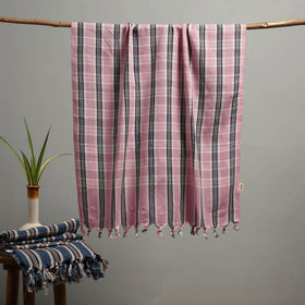 Handloom Fine Cotton Checks Bath Towel  64