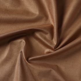 Brown - vidarbha handloom plain tussar silk fabric 02
