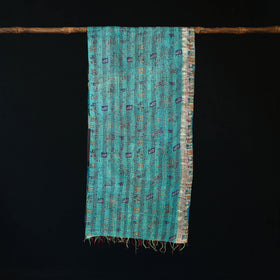 Bengal Kantha Handwork Patchwork Reversible Silk Stole 189