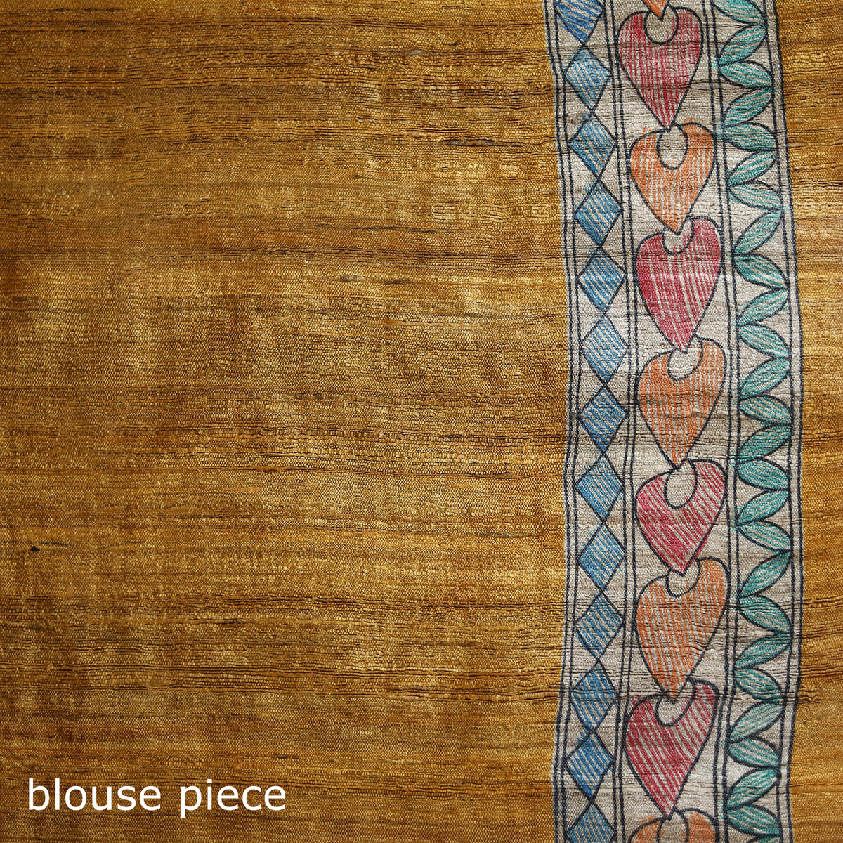 Yellow - Madhubani Handpainted Pure Ghicha Tussar Silk Handloom Saree 06