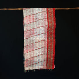 Bengal Kantha Handwork Patchwork Reversible Silk Stole 188