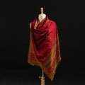 Kutch Handwoven Mirror Work Chomuk Buta Acrylic Wool Shawl 10