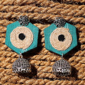 Zeba Handcrafted GS Fabart Jhumki Earrings