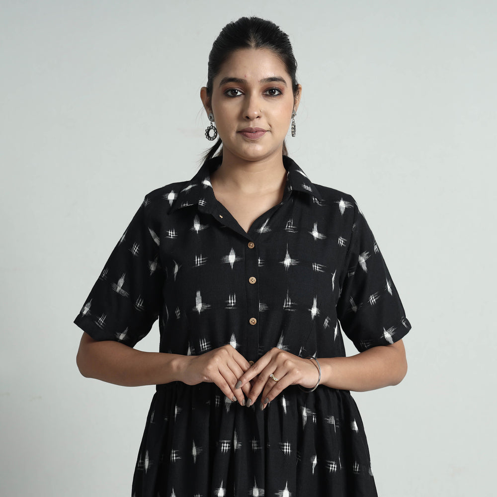 Pochampally Double Ikat Weave Cotton Dress
