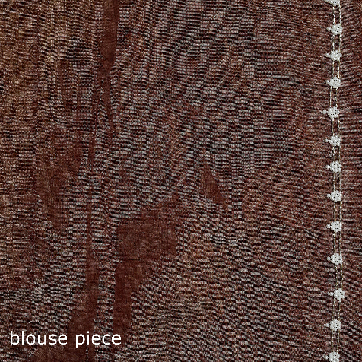 Pure Handloom Tissue Zari Buti Bead Work Katan Silk Chanderi Saree 03