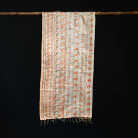 Bengal Kantha Handwork Patchwork Reversible Silk Stole 181