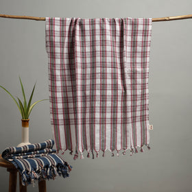 Handloom Fine Cotton Checks Bath Towel  67