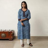 Jahota Block Printed Cotton Straight Kurta 11