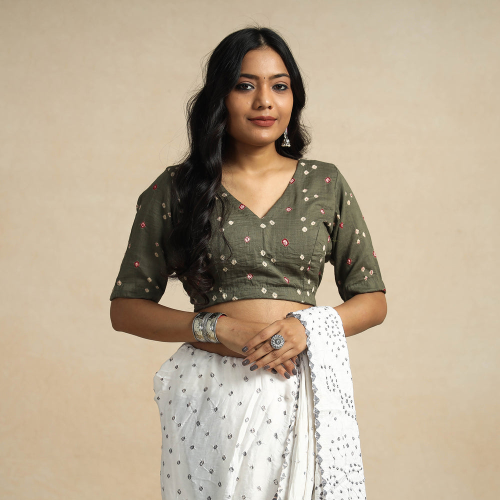 Bandhani Stitched Blouse
