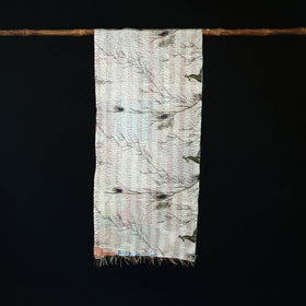 Bengal Kantha Handwork Patchwork Reversible Silk Stole 178