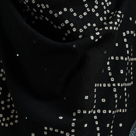 Kutch Handwoven Bandhani Mirror Work Merino Wool Shawl 17