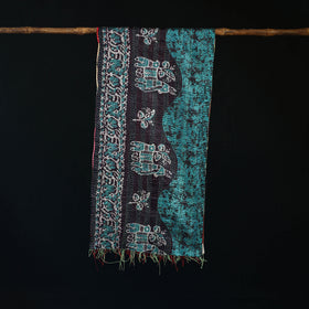 Bengal Kantha Handwork Patchwork Reversible Silk Stole 176