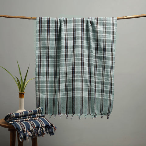 Handloom Fine Cotton Checks Bath Towel  68