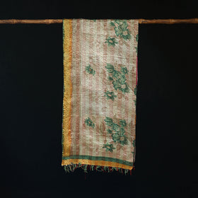 Bengal Kantha Handwork Patchwork Reversible Silk Stole 172