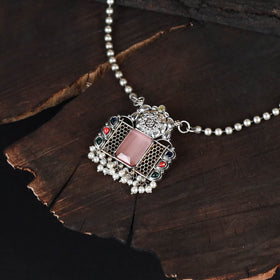 Saanjh Saaj Classic German Silver Necklace Set