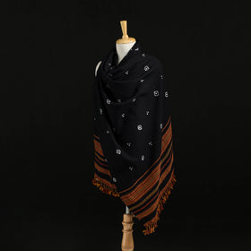 Kutch Handwoven Bandhani Merino Wool Shawl 23