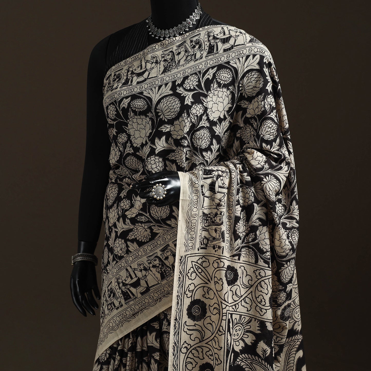 Printed Cotton Kalamkari Saree 49