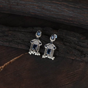 Blue - saanjh saaj classic german silver necklace set 43