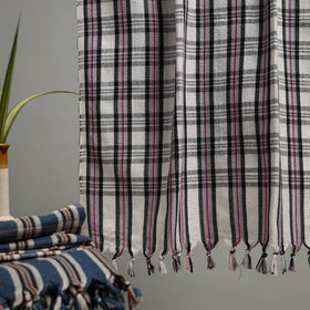 Handloom Fine Cotton Checks Bath Towel  69