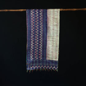 Bengal Kantha Handwork Patchwork Reversible Silk Stole 168