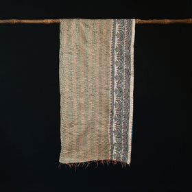 Bengal Kantha Handwork Patchwork Reversible Silk Stole 167