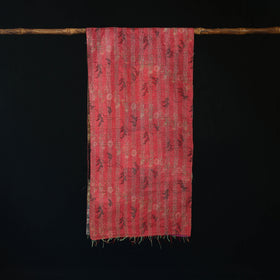 Bengal Kantha Handwork Patchwork Reversible Silk Stole 166